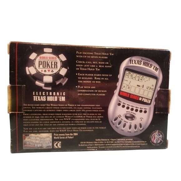 World Series Of Poker Electronic Texas Hold'em Handheld Game - Picture 2 of 4